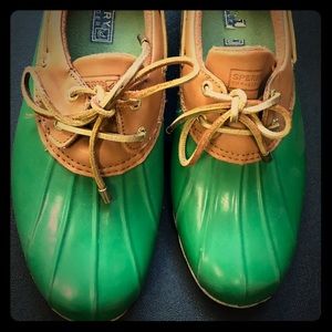 Sperry top-sider rain duck shoes 8.5 EUC